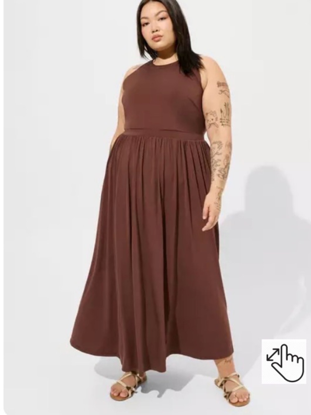NWT Torrid Studio Knit Maxi Halter Dress